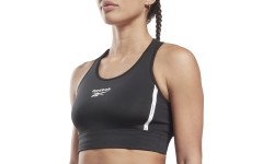 Reebok sportowy biustonosz damski Piping Pack Bralett Black HD2818