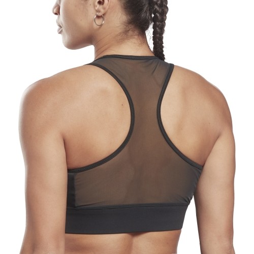 Reebok sportowy biustonosz damski Piping Pack Bralett Black HD2818