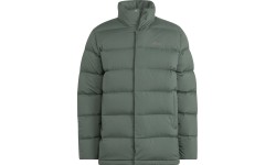 Męska kurtka puchowa Adidas Helionic Mid, zielona, HG6282