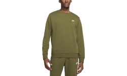 Nike Džemperis Vyrams M Nsw Club Crw Ft Green BV2666 326