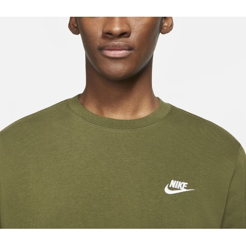 Nike Džemperis Vyrams M Nsw Club Crw Ft Green BV2666 326