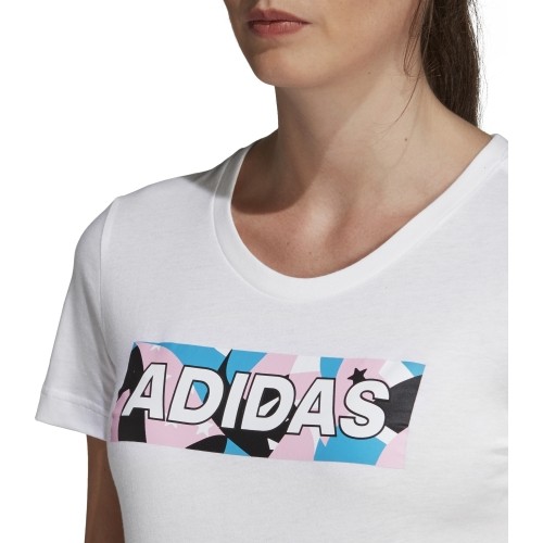 Adidas Palaidinė AOP Pack Tee II White