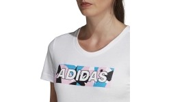 Adidas Palaidinė AOP Pack Tee II White