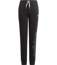 Spodnie młodzieżowe Adidas G Lin FT C czarne GN4066