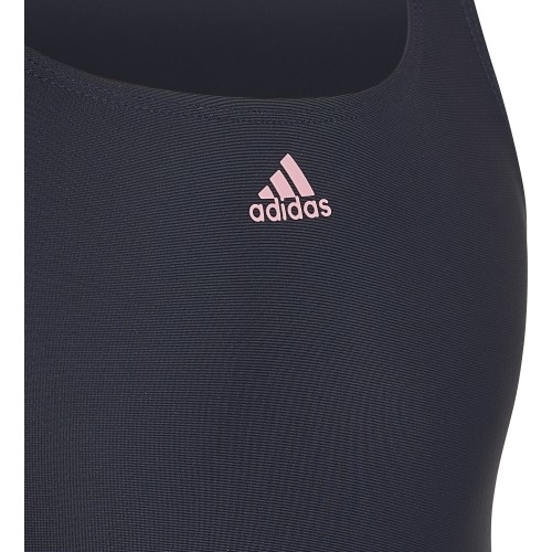 Strój kąpielowy dla dziewczynek Adidas YG 3S Mid Suit niebieski HM2076