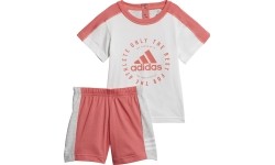 Adidas dres dziecięcy I Print Sum Set White Red DV1261
