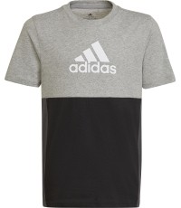 Koszulka dziecięca Adidas U CB Tee czarno-szara HN8561
