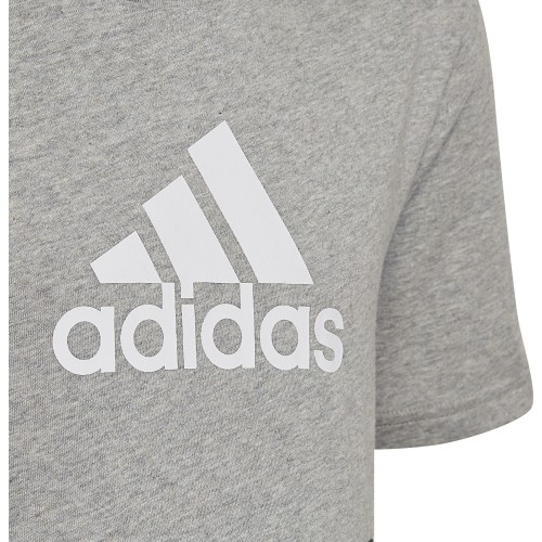 Koszulka dziecięca Adidas U CB Tee czarno-szara HN8561