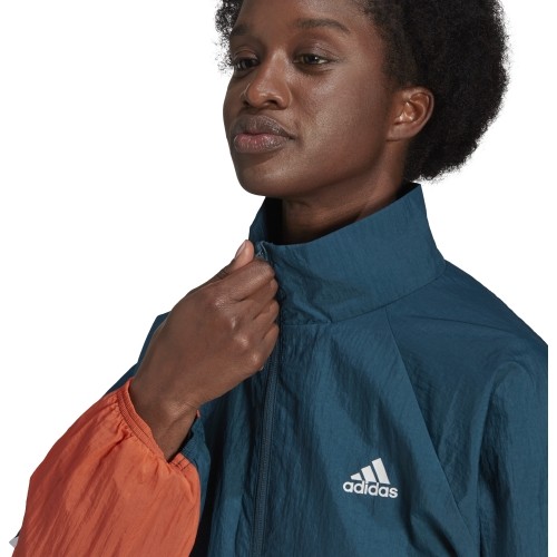Dres damski Adidas W Ts Wvn Gameti Blue GL9459