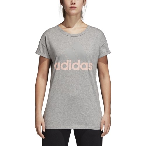 Koszulka damska Adidas Ess Lin Lo Tee, szara CZ5775