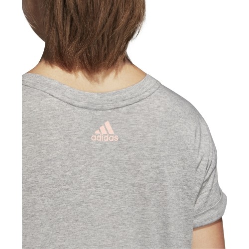 Koszulka damska Adidas Ess Lin Lo Tee, szara CZ5775