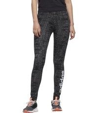 Damskie legginsy Adidas W E Aop Tig szaro-czarne FL0162