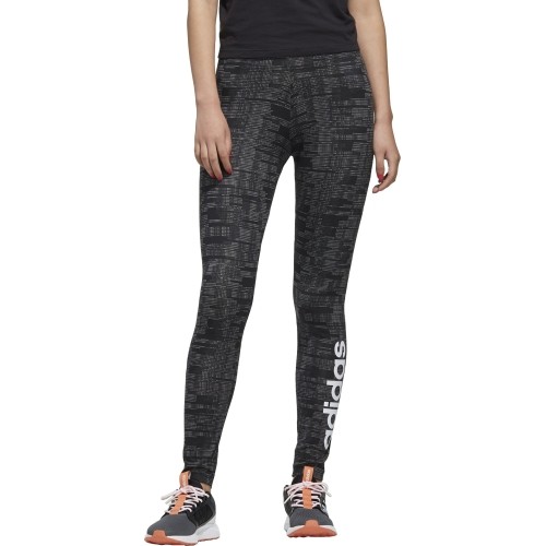 Damskie legginsy Adidas W E Aop Tig szaro-czarne FL0162