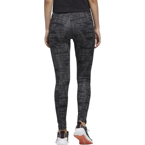 Damskie legginsy Adidas W E Aop Tig szaro-czarne FL0162