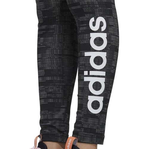 Damskie legginsy Adidas W E Aop Tig szaro-czarne FL0162
