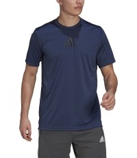 Koszulka męska Adidas M 3S Back Tee niebieska GM2129