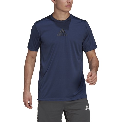 Koszulka męska Adidas M 3S Back Tee niebieska GM2129