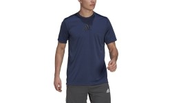 Koszulka męska Adidas M 3S Back Tee niebieska GM2129