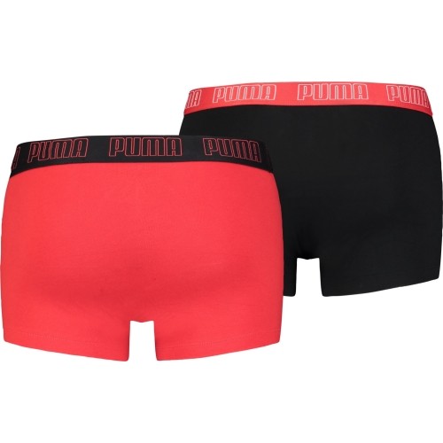 Bokserki męskie Puma Basic Trunk Black Red 935015 02