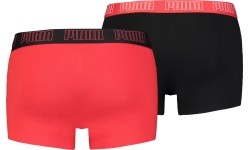 Bokserki męskie Puma Basic Trunk Black Red 935015 02