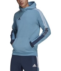 Bluza męska Adidas Tiro Sw Hood Cu, niebieska GQ1067
