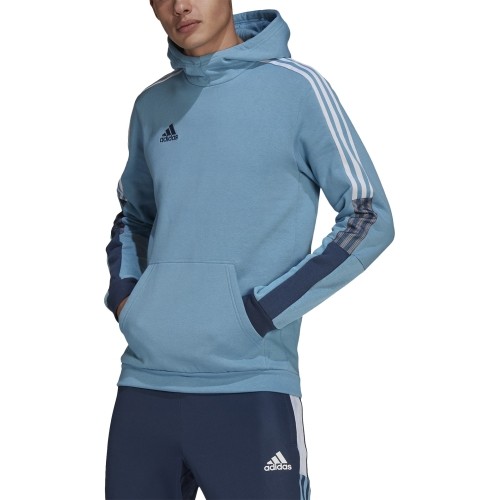 Bluza męska Adidas Tiro Sw Hood Cu, niebieska GQ1067