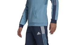 Bluza męska Adidas Tiro Sw Hood Cu, niebieska GQ1067