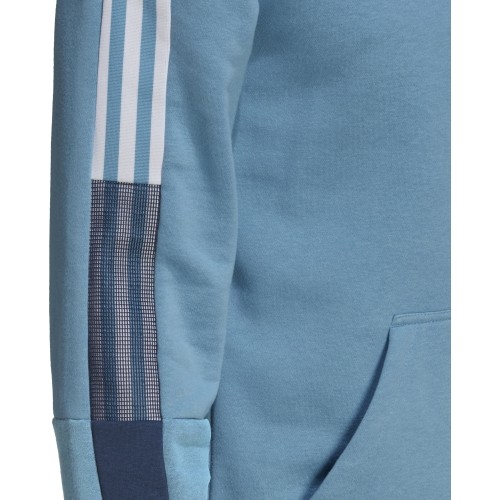 Bluza męska Adidas Tiro Sw Hood Cu, niebieska GQ1067