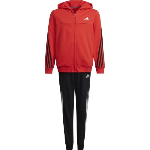Dres młodzieżowy Adidas B Cotton TS, czarno-czerwony, HF4509