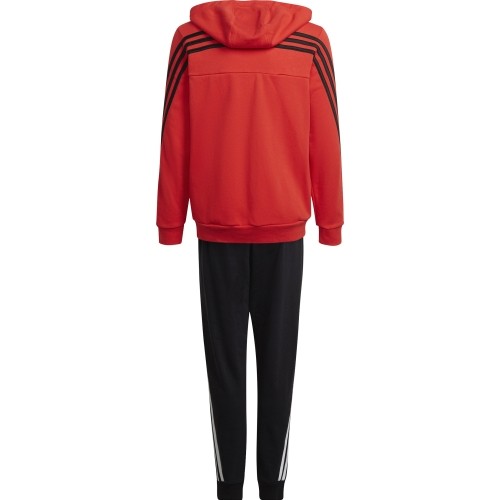Dres młodzieżowy Adidas B Cotton TS, czarno-czerwony, HF4509