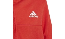 Dres młodzieżowy Adidas B Cotton TS, czarno-czerwony, HF4509