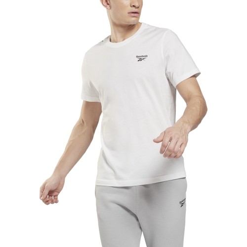 Koszulka męska Reebok Ri Left Chest Logo biała HG4443