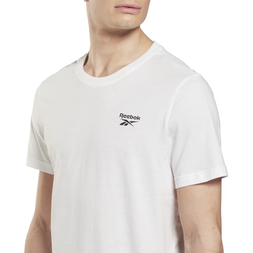 Koszulka męska Reebok Ri Left Chest Logo biała HG4443
