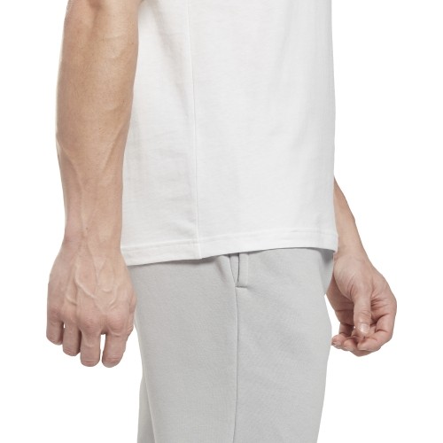 Koszulka męska Reebok Ri Left Chest Logo biała HG4443