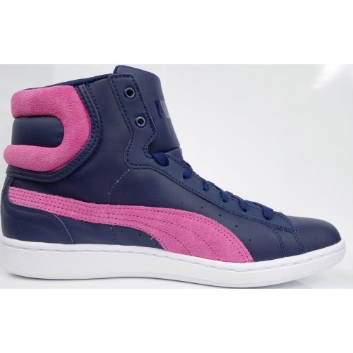 Buty dziecięce Puma Vikky Mid LS Purple Pink 358762 01