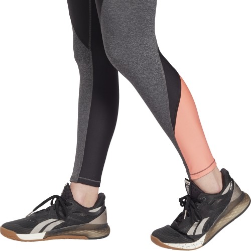 Legginsy damskie Reebok TS Lux HR Tight szare GN5407