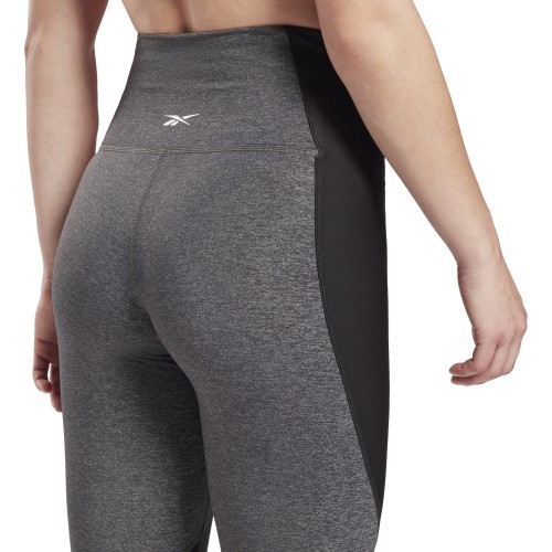 Legginsy damskie Reebok TS Lux HR Tight szare GN5407