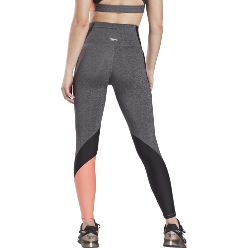 Legginsy damskie Reebok TS Lux HR Tight szare GN5407