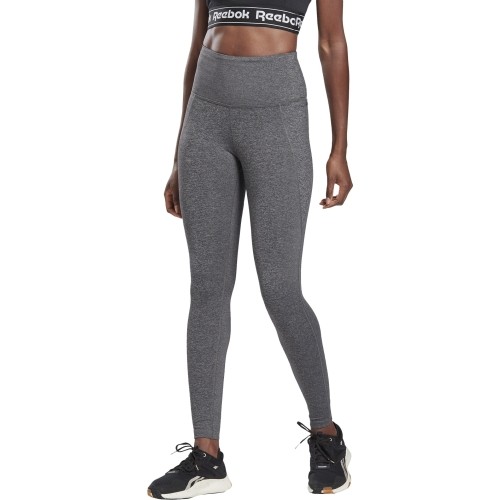 Legginsy damskie Reebok TS Lux Highrise szare FP9198