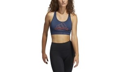 Adidas Drst Bos B sportowy biustonosz damski niebieski GM2830