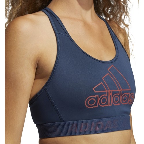 Adidas Drst Bos B sportowy biustonosz damski niebieski GM2830