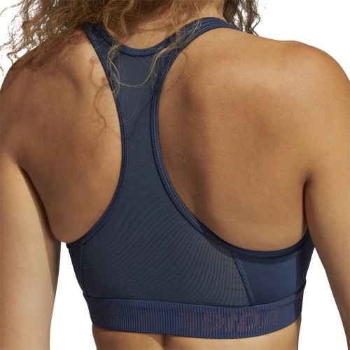 Adidas Drst Bos B sportowy biustonosz damski niebieski GM2830