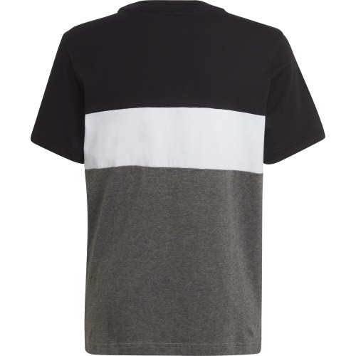 Koszulka młodzieżowa Adidas B Cb T Ess czarno-szara HA4025