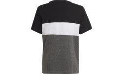 Koszulka młodzieżowa Adidas B Cb T Ess czarno-szara HA4025