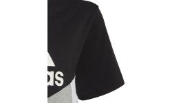 Koszulka młodzieżowa Adidas B Cb T Ess czarno-szara HA4025