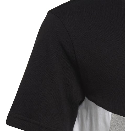 Koszulka młodzieżowa Adidas B Cb T Ess czarno-szara HA4025