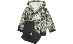 Dres dziecięcy Adidas I Jog Set B Black Green GT9509