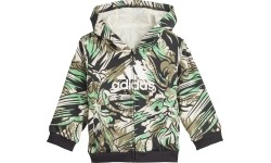Dres dziecięcy Adidas I Jog Set B Black Green GT9509