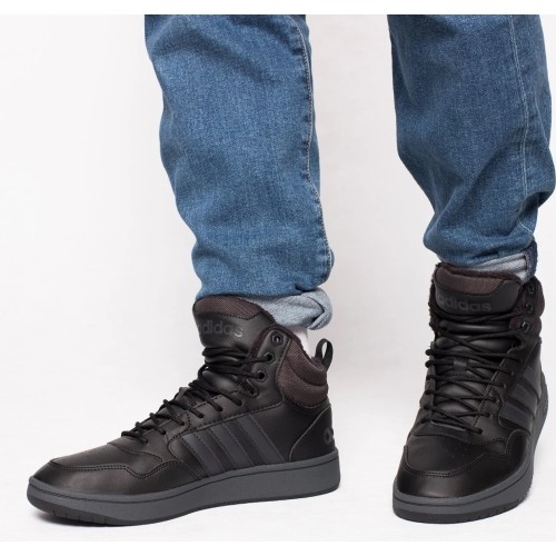 Adidas Hoops 3.0 Mid WTR buty męskie, czarne GW6421