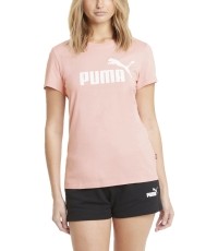 Koszulka damska Puma Ess Logo Tee Bridal Pink